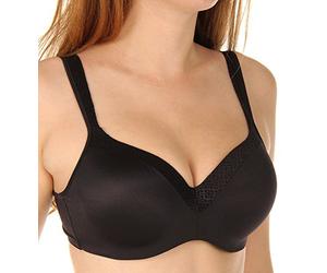 Playtex Secrets Coverage Underwire, Balconette T-Shirt Bra for Full Figures Sujetador, Opaco, Negro, 100C para Mujer