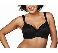 PLAYTEX Secrets Underwire Coverage Balconette T-Shirt Bra for Full Figures Sujetador, Opaco, Negro (Real Black), 80 B (Talla del Fabricante: 36B) para Mujer