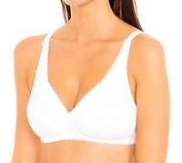 Playtex Sin Aro Cruzado Mágico Algodón para Mujer Blanco, 100D