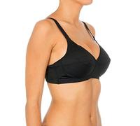 Playtex Sin Aro Cruzado Mágico Microfibra para Mujer Negro, 115C