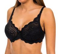 Playtex Sujetador Con Aros Flower Elegance, Sujetador con aros Mujer, Negro, 85B