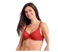 Playtex Sujetador con Aros y Encaje Flower Elegance Reciclado x1 | Copas envolventes, delicado encaje floral, lazo satinado entre copas, tirantes anchos y ajustables, espalda en U
