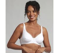 PLAYTEX Sujetador Cœur cruzado y femenino, algodón orgánico. Color Blanco