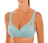 Playtex Sujetador de sujeción con aros y encaje Reciclado Mujer x1, Azul, 90B