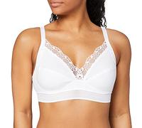 Playtex Sujetador sin aros Feel Good Support de algodón orgánico para Mujer x1, Blanco, 80D