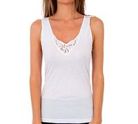 Playtex T-Shirt 100% cotton wide strap Women x1, Blanco (White), S
