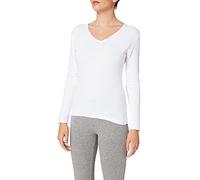 Playtex 100% Thermal cotton long sleeve T-shirt with double layer Women x1, Blanco (White), XS