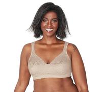 Playtex Wireless Bra, 18 Hour Plus-Size Bras Available, Ultimate Lift, Moisture-Wicking, Single Or 2-Pack Sujetador, Opaco, Animal Almendra, 100D para Mujer