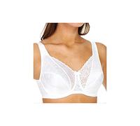 Playtex Women's Secrets Signature Floral Underwire Bra, White, 38DD