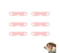 PLAYTHROUGH Antifaz para dormir para colgar en las orejas, 6 unidades, máscara fina para dormir para Siesta Travel Yoga (rosa)