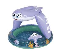 PLAYTIVE Piscina infantil inflable con suelo acolchado (morado/azul)