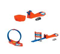 PLAYTIVE Pistas de coches de metal fundido con lanzador