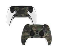 PlayVital 2 Kits Calcomanías de Vinilo para ps5 Edge - Pegatina Completa de Envoltura, Decoración Personalizada para Control, Combinación (Camuflaje Verde Militar)
