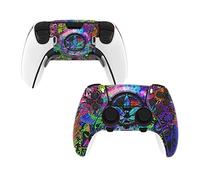 PlayVital 2 Kits Calcomanías de Vinilo para ps5 Edge - Pegatina Completa de Envoltura, Decoración Personalizada para Control, Combinación (Hojas)