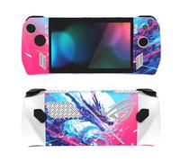 PlayVital 2 Kits de Calcomanía Protectora de Piel para ROG Ally - Accesorios Pegatinas Personalizadas, Adhesivo de Vinilo, Skin Decal para Consola de Juego Portátil (Dragón de Neón)