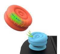 PlayVital 2 Pares de Tapas de Joystick para Nintendo Switch 2 (2025), Agarres para el Pulgar para Joycon, Protectores para Botones, Cubierta de Agarre, Accesorios para Switch 2 (Azul & Naranja)