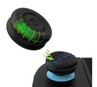 PlayVital 2 Pares de Tapas de Joystick para Nintendo Switch 2 (2025), Agarres para el Pulgar para Joycon, Protectores para Botones, Cubierta de Agarre, Accesorios para Switch 2 (Negro)