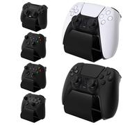 PlayVital 2 Piezas Soportes para Mando - Stand-AL Soporte Universal para ps5, para ps4, para Xbox Series X/S, para Xbox One, Soporte Metálico de Aluminio para Switch Pro - Negro
