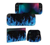 PlayVital 2 Sets de Fundas Adhesivas de Vinilo para Nintendo Switch 2 (2025), Pegatinas Personalizadas para Consola, Grips, Dock y Agarre, Protector Decorativo Completo (Llama Azul)