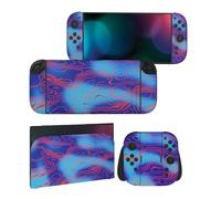 PlayVital 2 Sets de Fundas Adhesivas de Vinilo para Nintendo Switch 2 (2025), Pegatinas Personalizadas para Consola, Grips, Dock y Agarre, Protector Decorativo Completo (Damasco)