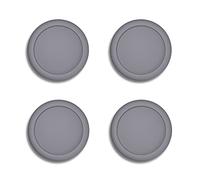 PlayVital Agarres para el Pulgar para Nintendo Switch Joycon Tapas de Joysticks Caps Thumb Grips de Silicona Joystick Tapas de Pulgar para Nintendo Switch OLED para Switch Lite joycons(Gris)