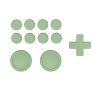 PlayVital Agarres para el Pulgar para Nintendo Switch/Lite/OLED, Tapas de Silicona para Botones ABXY y D-Pad, Silicona Caps de Joystick para Switch Lite, Tapones para Thumbstick (Verde Matcha)