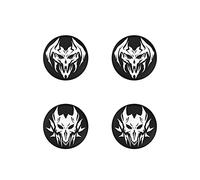 PlayVital Agarres para el Pulgar para ps5 Thumbstick Grip Caps para ps4 Mando Tapas de Agarre para Xbox Series X/S Tapas de Joystick para Switch Pro Control(Demonios Exánimes)