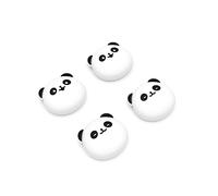 PlayVital Agarres para el Pulgar para ps5 Thumbstick Grip Caps para ps4 Mando Tapas de Agarre para Xbox Series X/S Tapas de Joystick para Switch Pro Control(Panda Gordita-Blanco)