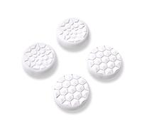 PlayVital Agarres para el Pulgar para Steam Deck LCD Silicona Tapas de Joystick para PS Portal Caps Thumb Grip Cubierta para Joystick Thumbsticks para Steam Deck OLED(Grano de Diamante&Grieta-Blanco)