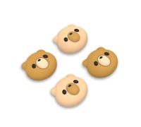 PlayVital Agarres para el Pulgar para Steam Deck LCD Silicona Tapas de Joystick para PS Portal Caps Thumb Grip Cubierta para Joystick Thumbsticks para Steam Deck OLED(Oso Acogedor)