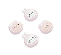 PlayVital Agarres para Pulgar para Nintendo Switch Joycon, Tapas de Joystick de Silicona, Thumb Grips para Switch/OLED/Lite, Protectores de Thumbstick (Gatito y Cachorro Cosplay-Rosa)