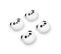 PlayVital Agarres para Pulgar para Nintendo Switch Joycon, Tapas de Joystick de Silicona, Thumb Grips para Switch/OLED/Lite, Protectores de Thumbstick (Panda-Rosa Milenario)