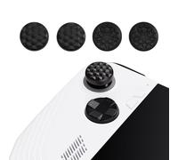 PlayVital Agarres para Pulgar para ROG Ally, Tapas de Silicona para Joysticks, Thumbstick Grips Antideslizantes, Accesorios para ROG Ally X Consola (Grano de Diamante&Grieta-Negro)