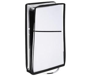 playvital Cubierta Antipolvo Vertical para ps5 Slim Digital Edición - Protector de PVC a Prueba de Polvo, Impermeable, Resistente a Arañazos y Pelos, Diseño Clásico en Color Sólido (Transparente)