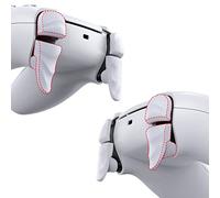 PlayVital Dune 2 Pares Gatillo Extensor Bumper Trigger Kit para ps5 Mando Accesorios Extensores de Disparo Botones de Disparador Trigger Stop Grips Extender Botón para ps5 Control(Blanco)