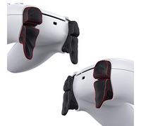 PlayVital Dune 2 Pares Gatillo Extensor Bumper Trigger Kit para ps5 Mando Accesorios Extensores de Disparo Botones de Disparador Trigger Stop Grips Extender Botón para ps5 Control(Negro)