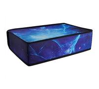 PlayVital Funda Antipolvo Horizontal para ps5 - Cubierta Protectora Resistente al Agua con Forro Suave, Acceso Fácil a Puertos, Accesorio Compatible con ps5 Consola contra el Polvo (Nebulosa Azul)