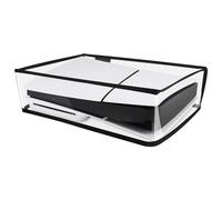 playvital Funda Antipolvo Horizontal para ps5 Slim Disc Consola | PVC Resistente, Impermeable, Protección contra Polvo, Diseño Horizontal, Fácil de Colocar, Ajuste Preciso, Transparente