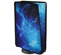 playvital Funda Antipolvo para ps5 Consola, Cubierta Vertical | Forro Suave, Nylon Resistente al Agua, Protección Antipolvo, Antiarañazos, Ajuste Preciso, Nebulosa Azul
