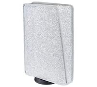 PlayVital Funda Antipolvo Vertical para ps5 - Cubierta Protectora Antirrayas y Anti-Agua, Doble Capa con Forro Suave, Compatible con ps5 Digital & Estándar, Accesorio para Consola (Plata Brillante)