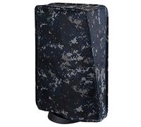 PlayVital Funda Antipolvo Vertical para ps5 - Cubierta Protectora Antirrayas y Anti-Agua, Doble Capa con Forro Suave, Compatible con ps5 Digital & Estándar, Accesorio para Consola (Camuflaje Urbano)