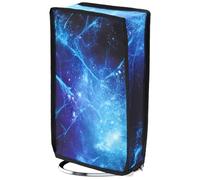 playvital Funda Antipolvo Vertical para ps5 Slim Digital Consola | Nailon Resistente, Impermeable, Protección contra Polvo, Antirrayaduras, Cobertura Completa, Nebulosa Azul