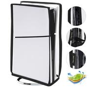 playvital Funda Antipolvo Vertical para ps5 Slim Disc Consola | Impermeable, Resistente al Polvo, Cobertura Completa, Protección contra Arañazos, Fácil de Colocar, Transparente