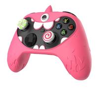 PlayVital Funda de Silicona Antideslizante para Xbox Series X & S, Cubierta Protectora con Tapas de Joystick y Pegatinas Decorativas para Xbox Core, Diseño Único de MonoEye Monster (Rosa)