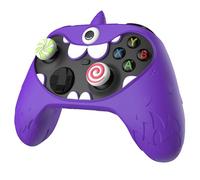 PlayVital Funda de Silicona Antideslizante para Xbox Series X & S, Cubierta Protectora con Tapas de Joystick y Pegatinas Decorativas para Xbox Core, Diseño Único de MonoEye Monster (Violeta)