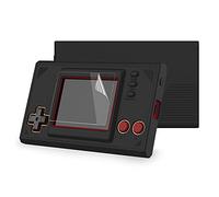 PlayVital Funda de Silicona para Game & Watch: Super Mario Bros. Protector de Piel Carcasa Blanda Antideslizante Funda de Goma con 2 Protectores de Pantalla para Game & Watch(Negro)