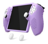 PlayVital Funda de Silicona para PS Portal con Agarres para Pulgares - Mayor Comodidad de Agarre | Diseño 3D Tachonado Antideslizante | Protección Completa | Ajuste Malva Morado