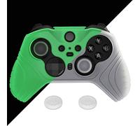 PlayVital Funda de Silicona para Xbox Elite Serie 2 Mando Protectora Antideslizante Funda de Goma Cover Ergonómico con 2 Tapas de Joysitck para Elite Serie 2 Core(Edición Samurai-Brilla en Oscuridad)