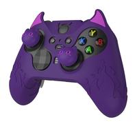 PlayVital Funda de Silicona para Xbox Elite Series 2 - Cubierta Kawaii Antideslizante con Tapas de Joystick, Diseño Cute Demon, Resistente a Golpes, Compatible con Elite Series 2/Core (Violeta)