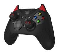 PlayVital Funda de Silicona para Xbox Elite Series 2 - Cubierta Kawaii Antideslizante con Tapas de Joystick, Diseño Cute Demon, Resistente a Golpes, Compatible con Elite Series 2/Core (Negro)